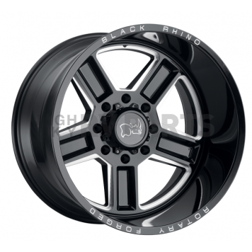 Black Rhino Wheel Canon - 22 x 14 Black With Natural Accents - 2214CAN-65127B71