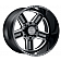 Black Rhino Wheel Canon - 22 x 14 Black With Natural Accents - 2214CAN-65127B71