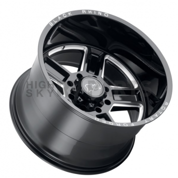 Black Rhino Wheel Canon - 22 x 14 Black With Natural Accents - 2214CAN-65127B71-1