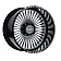 Black Rhino Wheel Horus - 22 x 14 Black With Natural Accents - 2214HRS-68165B22