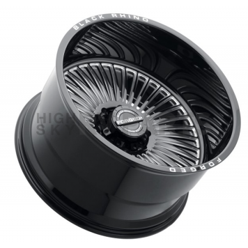 Black Rhino Wheel Horus - 22 x 14 Black With Natural Accents - 2214HRS-68165B22-1