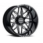 Black Rhino Wheel Twister - 22 x 14 Black With Natural Accents - 2214TWS-65127B71R