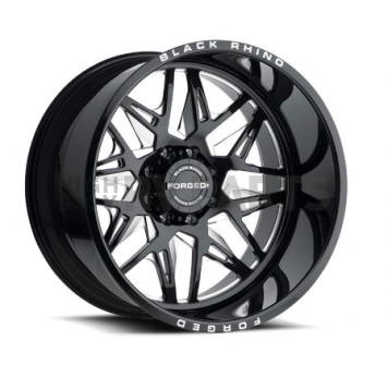 Black Rhino Wheel Twister - 22 x 14 Black With Natural Accents - 2214TWS-65127B71R