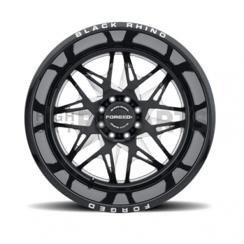 Black Rhino Wheel Twister - 24 x 14 Black With Natural Accents - 2414TWS-68165B22R-2