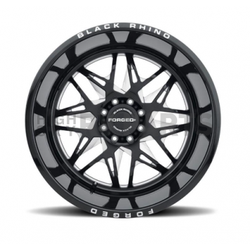 Black Rhino Wheel Twister - 22 x 14 Black With Natural Accents - 2214TWS-65127B71R-2