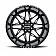 Black Rhino Wheel Twister - 22 x 14 Black With Natural Accents - 2214TWS-65127B71R