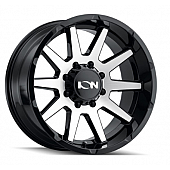 ION Wheels Series 143 - 20 x 9 Black With Natural Face - 143-2936BM18