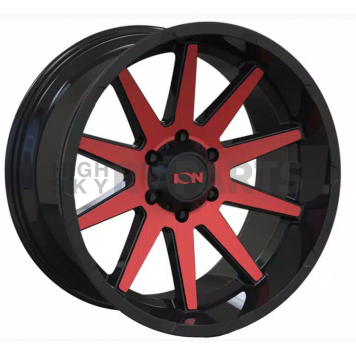 ION Wheels Series 143 - 20 x 9 Black With Red Natural Face - 143-2983BTR