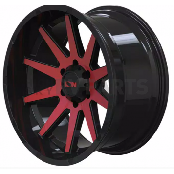 ION Wheels Series 143 - 20 x 9 Black With Red Natural Face - 143-2936BTR-2