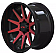 ION Wheels Series 143 - 20 x 9 Black With Red Natural Face - 143-2936BTR18