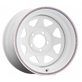 Keystone Wheel 21 Series 16 x 7&nbsp;White With Red And Blue Stripes - 1627100564B