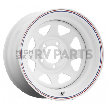 Keystone Wheel 21 Series 16 x 7&nbsp;White With Red And Blue Stripes - 1627110564B