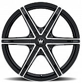 Mazzi Wheels Stilts 371 - 18 x 8&nbsp;Black With Natural Face - 371-8837B