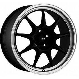 Konig Wheels Countergram - 18 x 9.5 Black With Natural Lip - CT98514255