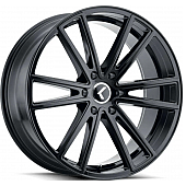 Kraze Wheels Lusso 190 - 22 x 9.5 Black - KR190-22936GB30