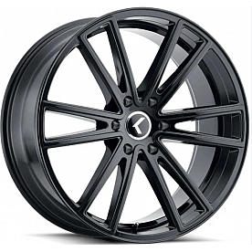 Kraze Wheels Lusso 190 - 22 x 9.5 Black - KR190-22936GB30