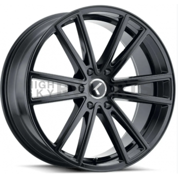 Kraze Wheels Lusso 190 - 22 x 9.5 Black - KR190-22936GB30