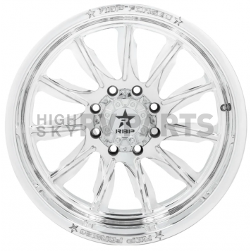 RBP Wheel 74QF Silencer - 22 x 12 Black With Natural Accents - 74QF-2212-63-44P-1