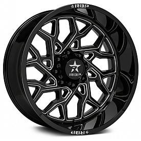 RBP Wheel 80R Scorpion 22 x 12 &nbsp;Black With Natural Accents - 80R-2212-63-49BG