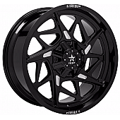 RBP Wheel 97R - 22 x 10&nbsp;Black With Natural Accents - 97R-2210-70+10BG