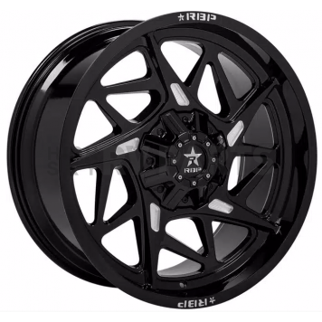 RBP Wheel 97R - 20 x 10 Black With Natural Accents - 97R-2010-70-00BG