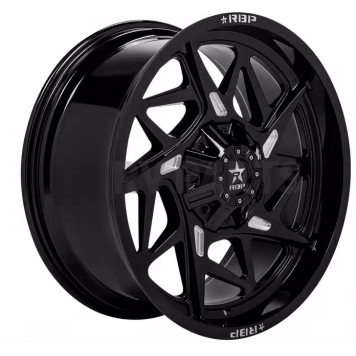 RBP Wheel 97R - 22 x 10 Black With Natural Accents - 97R-2210-70+10BG-1