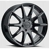 RaceLine Wheel 22 Diameter 35 Offset Aluminum Black Single