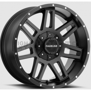 RaceLine Wheel 17 Diameter 0 Offset Aluminum Black Single