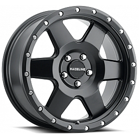 RaceLine Wheel 17 Diameter 0 Offset Aluminum Black Single