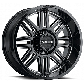 RaceLine Wheel 948M Split 18 x 9&nbsp;Black With Natural Accents - 948M-89060-00