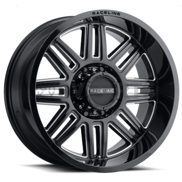 RaceLine Wheel 948M Split 18 x 9&nbsp;Black With Natural Accents - 948M-89060-00
