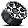 RaceLine Wheel 17 Diameter 0 Offset Aluminum Gun Metal Single