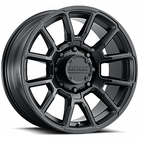 RaceLine Wheel 17 Diameter 18 Offset Aluminum Black Single