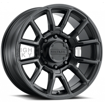 RaceLine Wheel 17 Diameter 18 Offset Aluminum Black Single