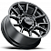 RaceLine Wheel 17 Diameter 18 Offset Aluminum Black Single