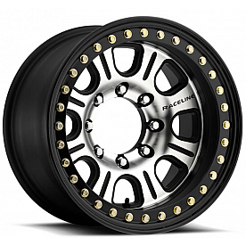 RaceLine Wheel RT232 Monster 17 x 8.5&nbsp;Black With Natural Face - RT232-78560+06