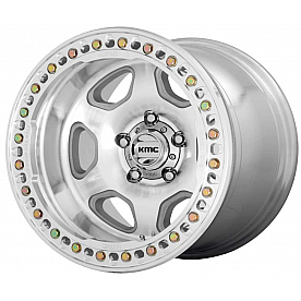 KMC Wheel 17 Inch Diameter - 38 Offset Aluminum Natural Single - KM23379050538N
