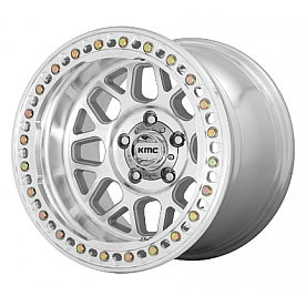 KMC Wheel 17 Inch Diameter - 38 Offset Aluminum Natural Single - KM23579050538N