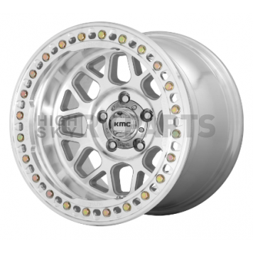KMC Wheel 17 Inch Diameter - 38 Offset Aluminum Natural Single - KM23579050538N