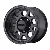 KMC Wheel 17 Inch Diameter - 6 Offset Aluminum Black Single - KM52279050706N