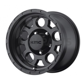 KMC Wheel 17 Inch Diameter - 6 Offset Aluminum Black Single - KM52279060706N