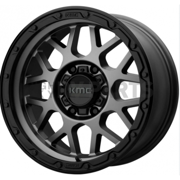 KMC Wheel 17 Inch Diameter 0 Offset Aluminum Gray Single - KM53578568400