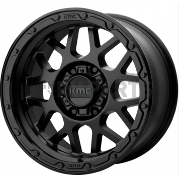 KMC Wheel 17 Inch Diameter 0 Offset Aluminum Black Single - KM53578550700