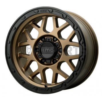 KMC Wheel 17 Inch Diameter -12 Offset Aluminum Bronze Single - KM53579050612N
