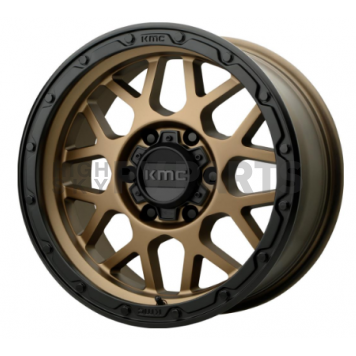KMC Wheel 17 Inch Diameter 0 Offset Aluminum Bronze Single - KM53578563600