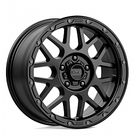 KMC Wheel 20 Diameter 18 Offset Aluminum Black Single