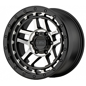 KMC Wheel 18 Diameter 0 Offset Aluminum Black Single - KM54088550500