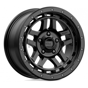 KMC Wheel 18 Diameter 18 Offset Aluminum Black Single
