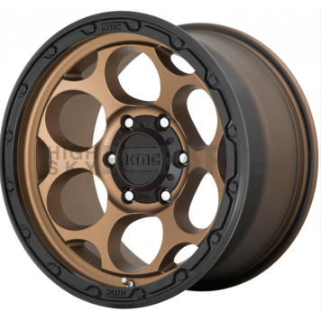 KMC Wheel 17 Inch Diameter - 12 Offset Aluminum Bronze Single - KM54179068612N