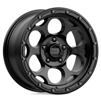 KMC Wheel 18 Diameter 18 Offset Aluminum Black Single